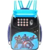 Τσάντα κουμπαράς Backpack Avengers με ψηφιακό κωδικό πρόσβασης για χρήματα και κέρματα, χρηματοκιβώτιο WF-30088 Μπλε