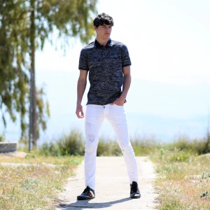  ΑΝΔΡΙΚΟ POLO SHIRT MOHICANS 436.ΓΚΡΙ