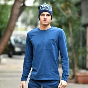 ΑΝΔΡΙΚΗ ΜΠΛΟΥΖΑ T-SHIRT MOHICANS FT1025 INDIGO