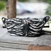 ΓΥΝΑΙΚΕΙΟ BUM BAG ΤΣΑΝΤΑΚΙ ΔΕΡΜΑΤΙΝΗ MOHICANS G159 ΖΕΒΡΑ ΜΑΥΡΟ