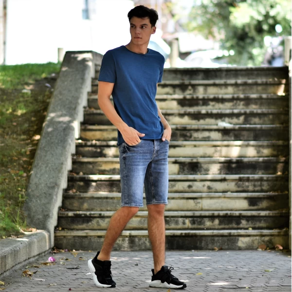 ΑΝΔΡΙΚΗ ΒΕΡΜΟΥΔΑ JEANS MOHICANS JP046 BLUE 