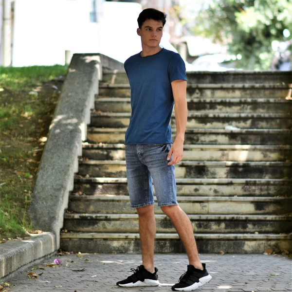 ΑΝΔΡΙΚΗ ΒΕΡΜΟΥΔΑ JEANS MOHICANS JP046 BLUE 
