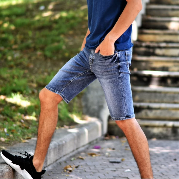 ΑΝΔΡΙΚΗ ΒΕΡΜΟΥΔΑ JEANS MOHICANS JP046 BLUE 
