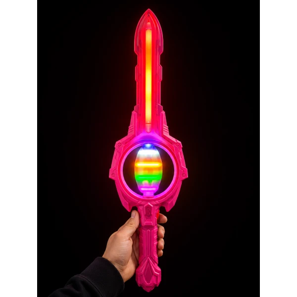 LED Σπαθί KPOP Demon Hunters Rumi Ροζ με Φως και Ήχο 51537-2
