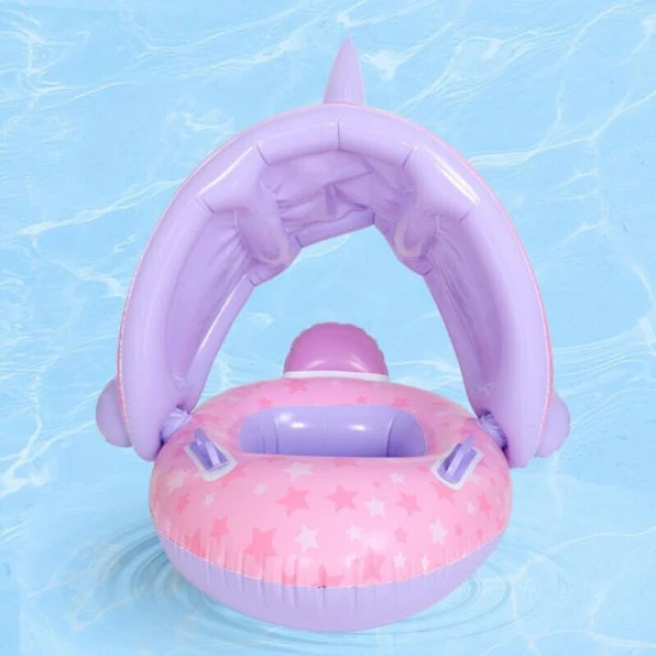 Sainteve Σωσίβιο Swimtrainer 70cm με Σκίαστρο Μωβ Μονόκερως SA15005GKG50PR
