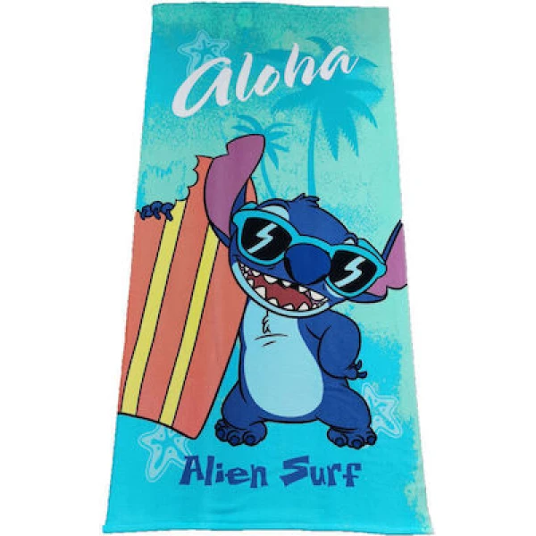Stitch Παιδική Πετσέτα Θαλάσσης Microfiber Τιρκουάζ 140x70cm AYM-045STITCH-BTM Stitch Παιδική Πετσέτα Θαλάσσης Microfiber Τιρκουάζ 140x70cm AYM-045STITCH-BTM