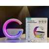 Wireless Charger Ηχείο Bluetooth 3in1 5W με Ραδιόφωνο Rgb BT2301 Λευκό 