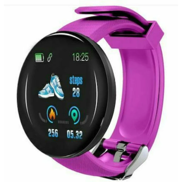 SMARTWATCH  BRACELET ΠΑΛΜΟΓΡΑΦΟΣ D18S ΜΩΒ