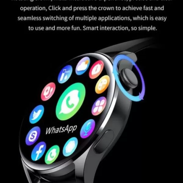 SMARTWATCH GT5 ΜΕ ΠΑΛΜΟΓΡΑΦΟ GT5.ΑΣΗΜΙ