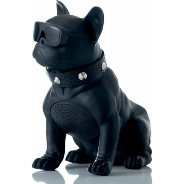 H-M10 Bulldog Head Rotatable Ηχείο Bluetooth 5W με Διάρκεια Μπαταρίας έως 6 ώρες 20cm Μαύρο