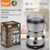 Ηλεκτρικός Μύλος Καφέ 300W με Χωρητικότητα 50gr Raf R.7113 Ασημί
