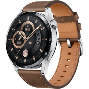 Smartwatch S20 MAX with voice assistant, 46mm, male smartwatch, NFC access control, pressure monitor, full screen, compass, 480x480, Καφέ