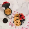Mini Waffle Maker Βαφλιέρα σε Στρογγυλό Σχήμα 350W SE-33 ΚΟΚΚΙΝΟ