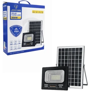 Jortan Στεγανός Ηλιακός Προβολέας LED 300W με Τηλεχειριστήριο IP66