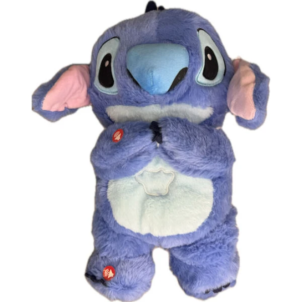 Λούτρινο Lilo & Stitch 3 σε 1 που αναπνέει μουσική και κουνάει τα αυτιά 40cm 1440-51088-1 Μπλε