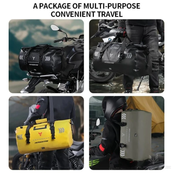 Στεγανός Σάκος 66L Ουράς Μοτοσυκλέτας Moto Centric 11-MC-0151-YE-66L Μαύρο