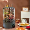 XKGJ BBQ Επιτραπέζια Κάθετη Σούβλα 1100W με Καπάκι 31cmx21cm TK-12D Μπλε