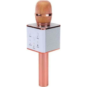 Aσύρματο Μικρόφωνο Bluetooth Καραόκε V7 – Ροζέ Χρυσό