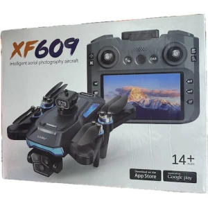 GK Drone with camera, dual controller & display – 2.4GHz XF609 Μαύρο