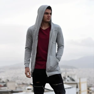 ΑΝΔΡΙΚΗ ΦΟΥΤΕΡ ΖΑΚΕΤΑ ΜΑΚΡΙΑ ΜOHICANS 101 ΓΚΡΙ