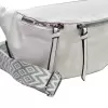 ΓΥΝΑΙΚΕΙΟ BUM BAG ΤΣΑΝΤΑΚΙ ΔΕΡΜΑΤΙΝΗ MOHICANS 120-2 ΛΕΥΚΟ