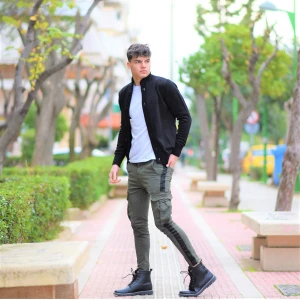 ΑΝΔΡΙΚΗ ΖΑΚΕΤΑ ΠΛΕΚΤΗ ΚΟΥΜΠΙ ΜΠΑΜΠΑΚΙ MOHICANS 355 ΜΑΥΡΟ 