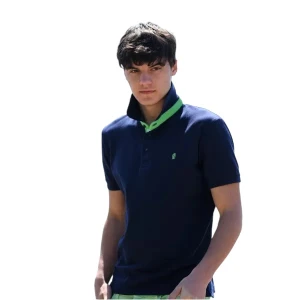 ΑΝΔΡΙΚΟ POLO SHIRT ΜΟΝΟΧΡΩΜΟ MOHICANS 430 ΙΝΤΙΓΚΟ