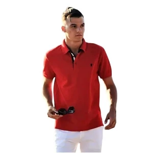 ΑΝΔΡΙΚΟ POLO SHIRT ΜΟΝΟΧΡΩΜΟ MOHICANS 430.ΚΟΚΚΙΝΟ