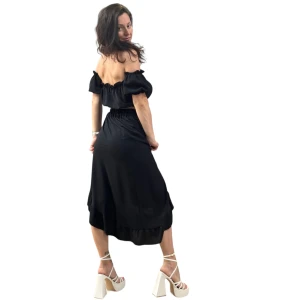 ΓΥΝΑΙΚΕΙΟ ΣΕΤ ΦΟΥΣΤΑ MAXI & CROP ΤΟΠ 6520 ΜΑΥΡΟ