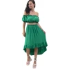 ΓΥΝΑΙΚΕΙΟ ΣΕΤ ΦΟΥΣΤΑ MAXI & CROP ΤΟΠ 6520.ΠΡΑΣΙΝΟ