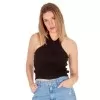 ΓΥΝΑΙΚΕΙΟ ΑΜΑΝΙΚΟ CROP TOP MOHICANS 8330.ΜΑΥΡΟ