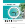 Ring Light 43cm 3200-5800K με Τρίποδο Δαπέδου και Βάση για Κινητό CXB-460 Μαύρο