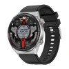  DT3 Mate 45mm Smartwatch με Παλμογράφο Ασημί Κάσα / Καφέ Λουρί Δερμάτινο