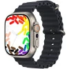 HK Ultra One Smartwatch 4G+5G Πλήρης Κάρτα Δικτύου 2.02 AMOLED Screen Multiple Positioning Ditinerations Μαύρο