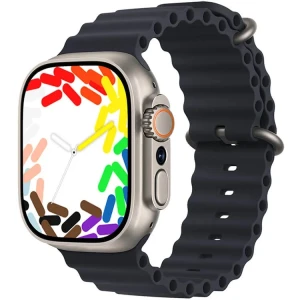 HK Ultra One Smartwatch 4G+5G Πλήρης Κάρτα Δικτύου 2.02 AMOLED Screen Multiple Positioning Ditinerations Μαύρο