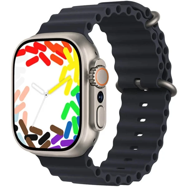 HK Ultra One Smartwatch 4G+5G Πλήρης Κάρτα Δικτύου 2.02 AMOLED Screen Multiple Positioning Ditinerations Μαύρο