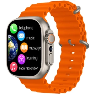 HK Ultra One Smartwatch 4G+5G Πλήρης Κάρτα Δικτύου 2.02 AMOLED Screen Multiple Positioning Ditinerations Πορτοκαλί