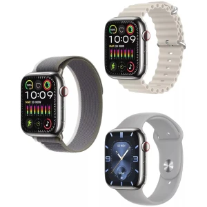 Howear HW 10 Pro 2 Smart Watch Οθόνη AMOLED 2,10 ιντσών Δώρο 3 λουράκια 1 αναπτήρα Ασημί
