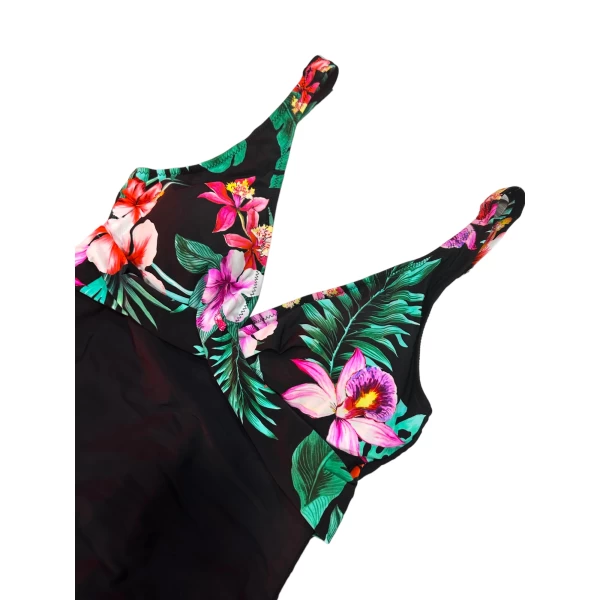ΜΑΓΙΟ ΟΛΟΣΩΜΟ PLUS SIZE MOHICANS LS-2221 ΜΑΥΡΟ
