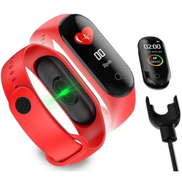 SMART BRACELET M4 BLUETOOTH M4.ΚΟΚΚΙΝΟ