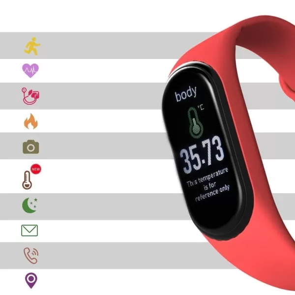 SMART BRACELET M4 BLUETOOTH M4.ΚΟΚΚΙΝΟ