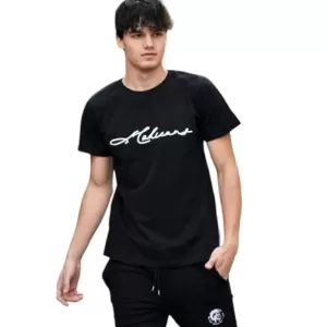 ΑΝΔΡΙΚΗ ΜΠΛΟΥΖΑ T-SHIRT ΛΑΙΜΟΣ CALLIGRAPHIC MOHICANS MCNS09.ΜΑΥΡΟ