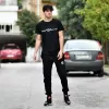 ΑΝΔΡΙΚΗ ΜΠΛΟΥΖΑ T-SHIRT ΛΑΙΜΟΣ CALLIGRAPHIC MOHICANS MCNS09.ΜΑΥΡΟ