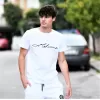 ΑΝΔΡΙΚΗ ΜΠΛΟΥΖΑ T-SHIRT ΛΑΙΜΟΣ CALLIGRAPHIC MOHICANS MCNS09.ΛΕΥΚΟ