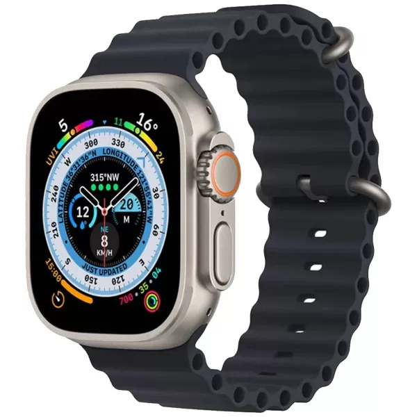 MT8 ULTRA SMARTWATCH HD FULL SCREEN 49MM 2,00" WATERPROOF MT8 ΜΑΥΡΟ