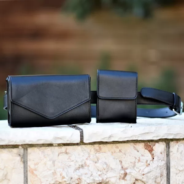ΓΥΝΑΙΚΕΙΟ BUM BAG ΤΣΑΝΤΑΚΙ ΔΕΡΜΑΤΙΝΗ MOHICANS PH2062.ΜΑΥΡΟ
