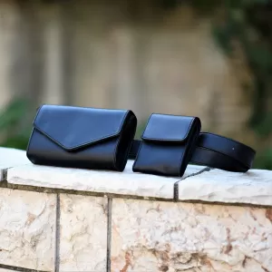 ΓΥΝΑΙΚΕΙΟ BUM BAG ΤΣΑΝΤΑΚΙ ΔΕΡΜΑΤΙΝΗ MOHICANS PH2062.ΜΑΥΡΟ