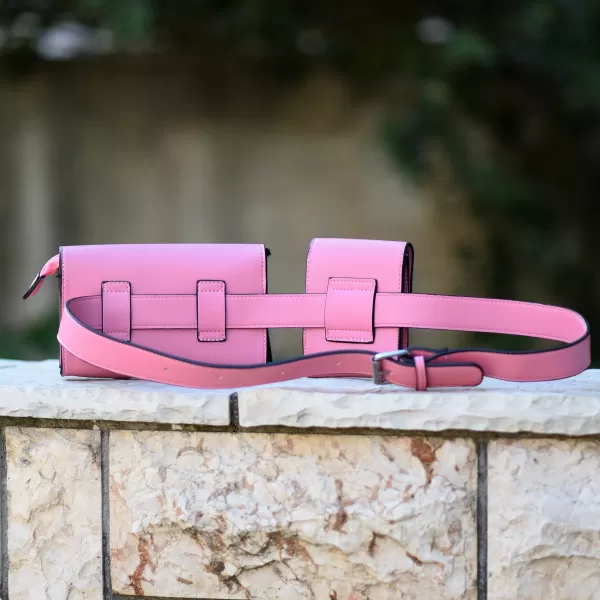 ΓΥΝΑΙΚΕΙΟ BUM BAG ΤΣΑΝΤΑΚΙ ΔΕΡΜΑΤΙΝΗ MOHICANS PH2062.ΡΟΖ