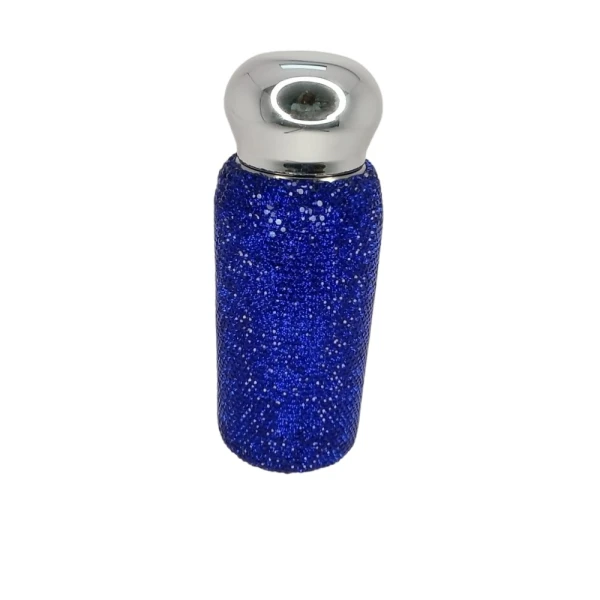 Θερμός παγούρι με στρας 260ml QH-008 Μπλε
