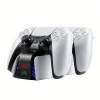 Roar Dual Charging Station Βάση Φόρτισης για 2 χειριστήρια PS5 με φωτισμό LED SND-462A Λευκή